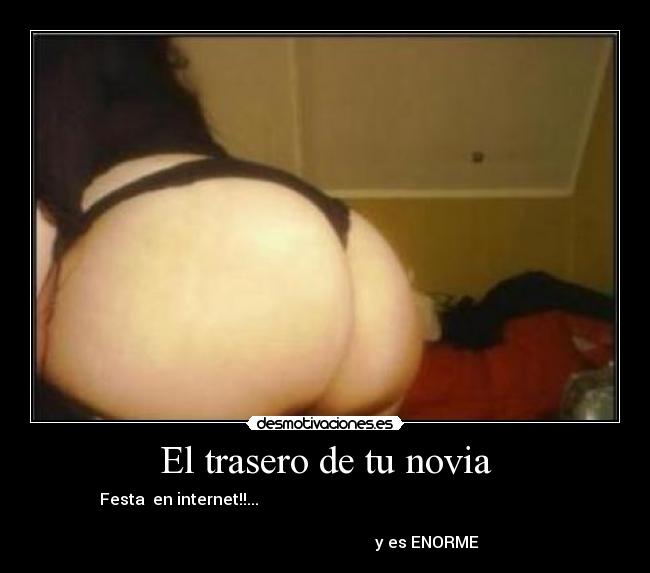 carteles novia trasero gigante desmotivaciones