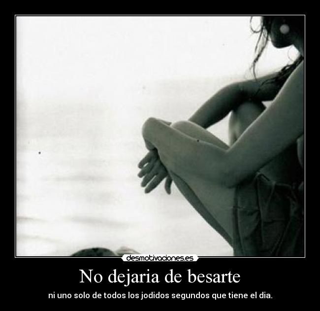 No dejaria de besarte -