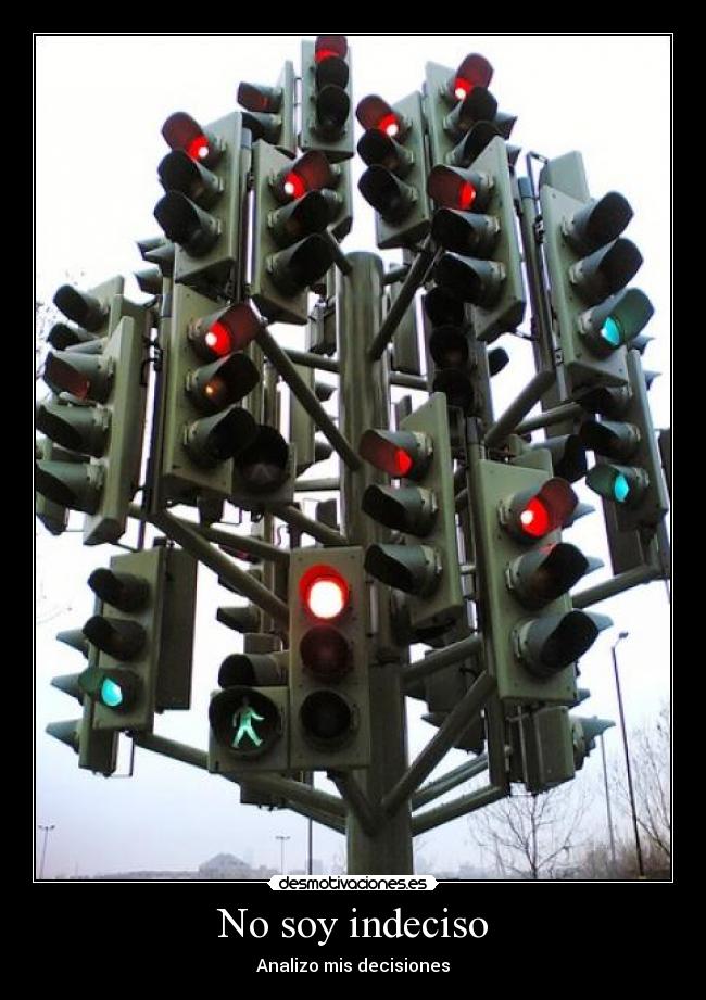No soy indeciso - Analizo mis decisiones