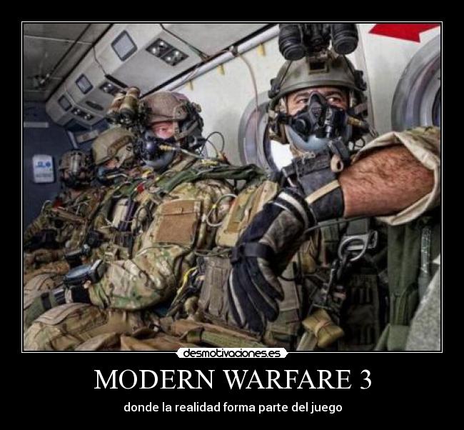 MODERN WARFARE 3 - donde la realidad forma parte del juego