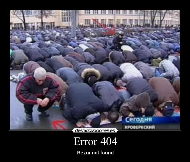 Error 404 - Rezar not found