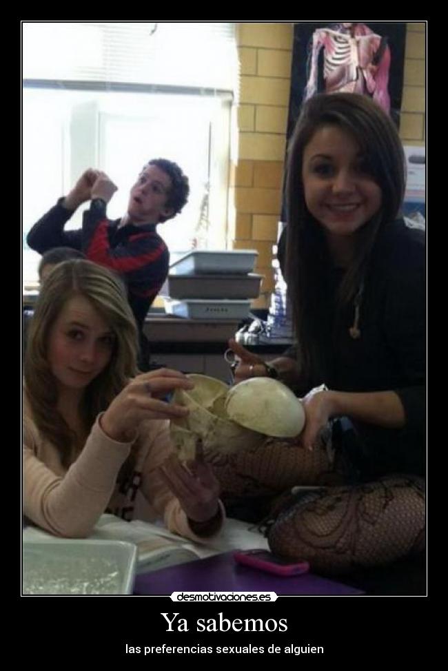 Ya sabemos - las preferencias sexuales de alguien