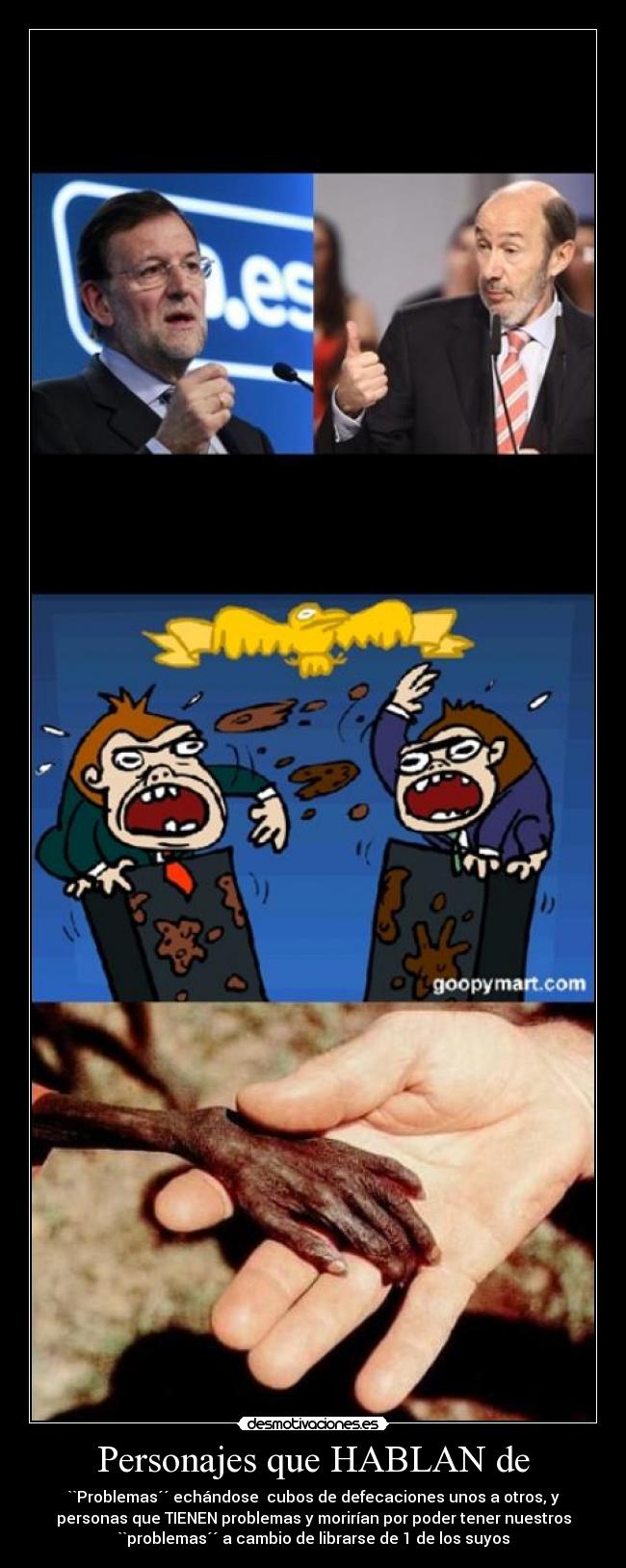 Personajes que HABLAN de -