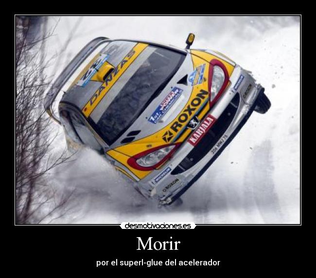 Morir - por el superl-glue del acelerador