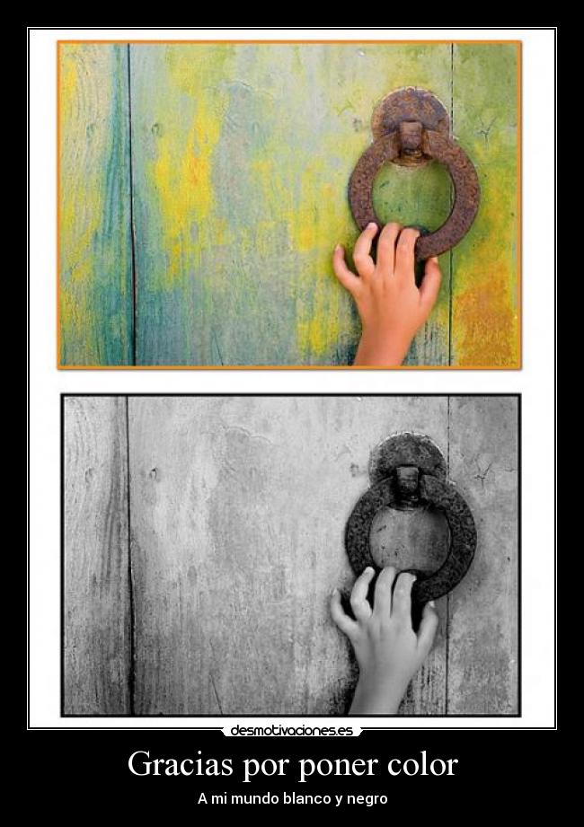 Gracias por poner color -