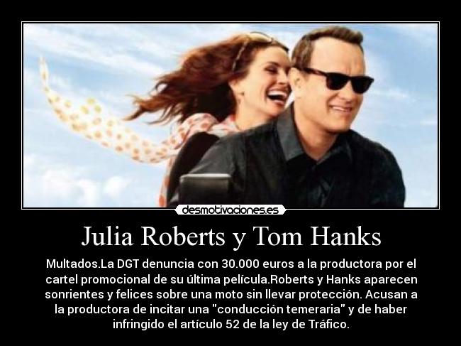 Julia Roberts y Tom Hanks -