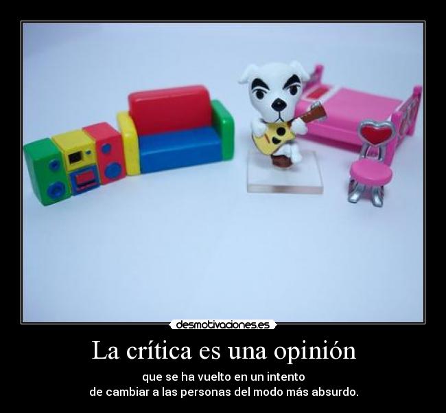 La crítica es una opinión - 