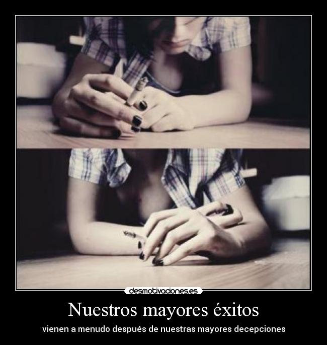 carteles nuestros mayores exitos desmotivaciones