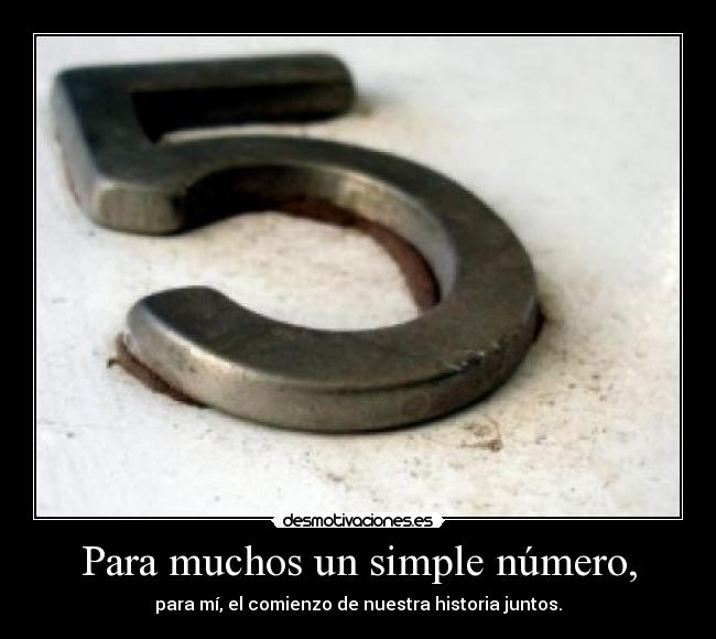 Para muchos un simple número, -