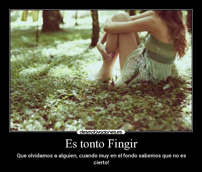 Es tonto Fingir - 