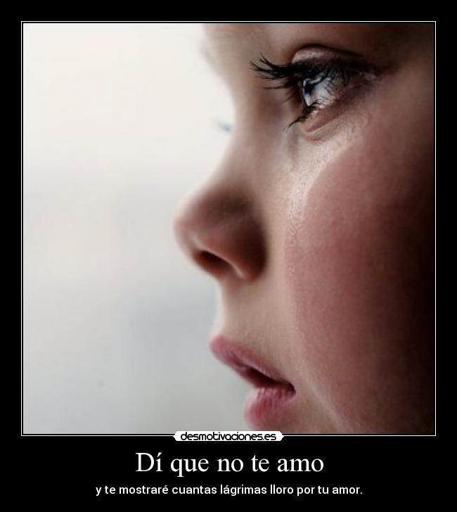 Dí que no te amo - 