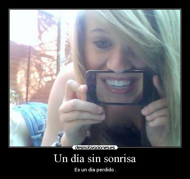 Un día sin sonrisa -