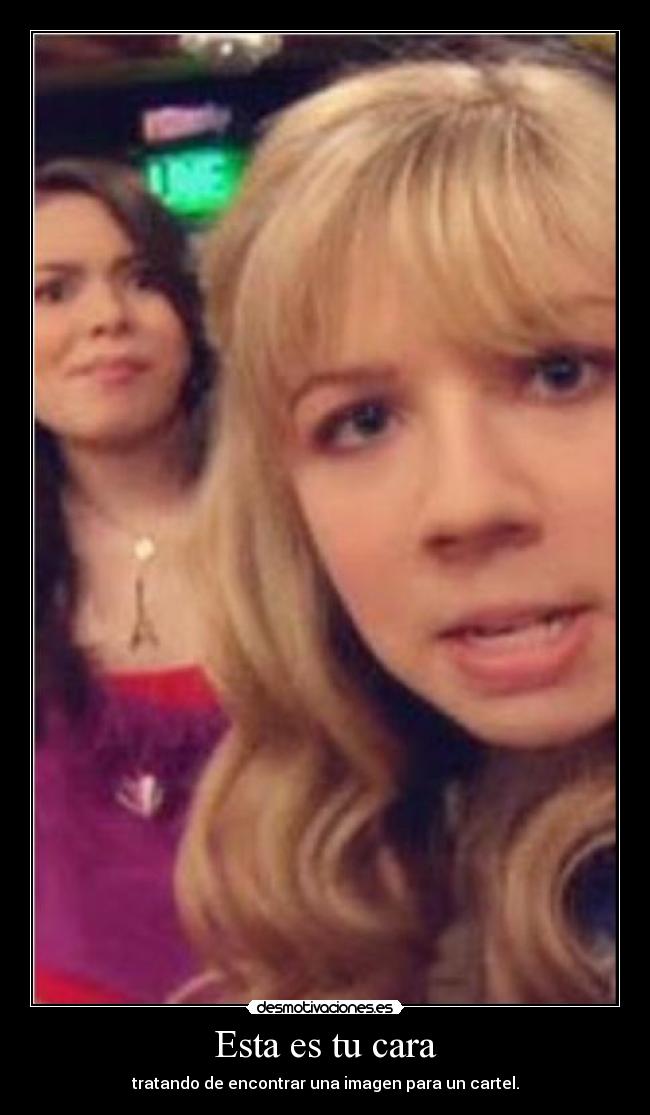 Esta es tu cara - tratando de encontrar una imagen para un cartel.