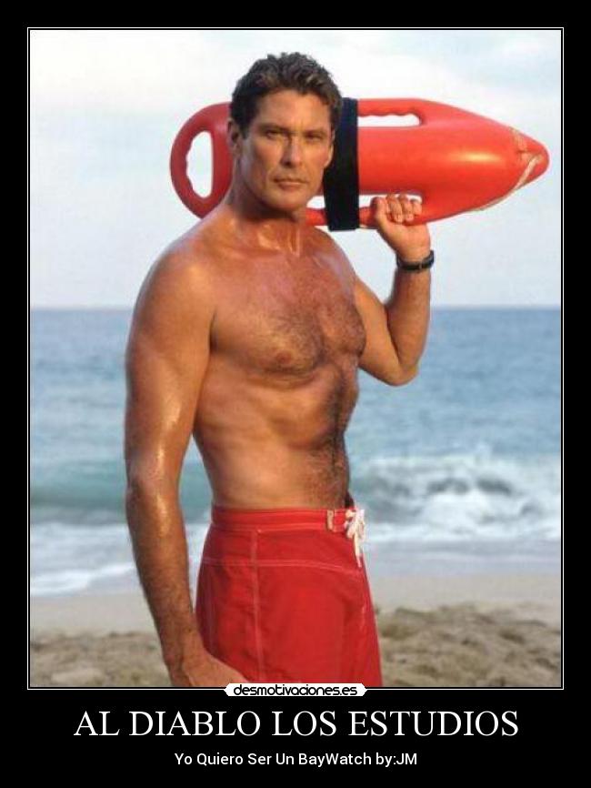 carteles quiero ser baywatch desmotivaciones