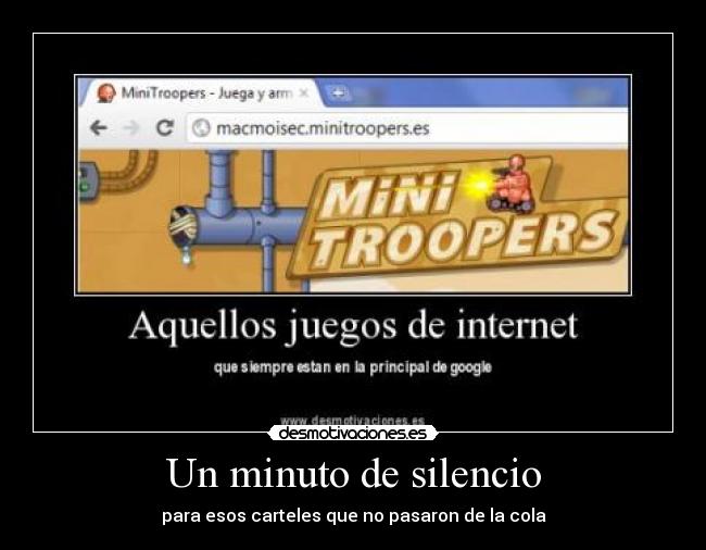 Un minuto de silencio -