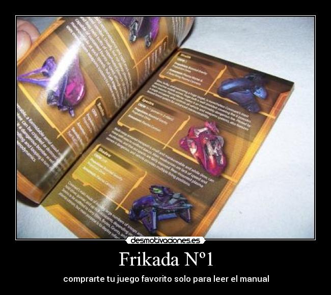 Frikada Nº1 - comprarte tu juego favorito solo para leer el manual