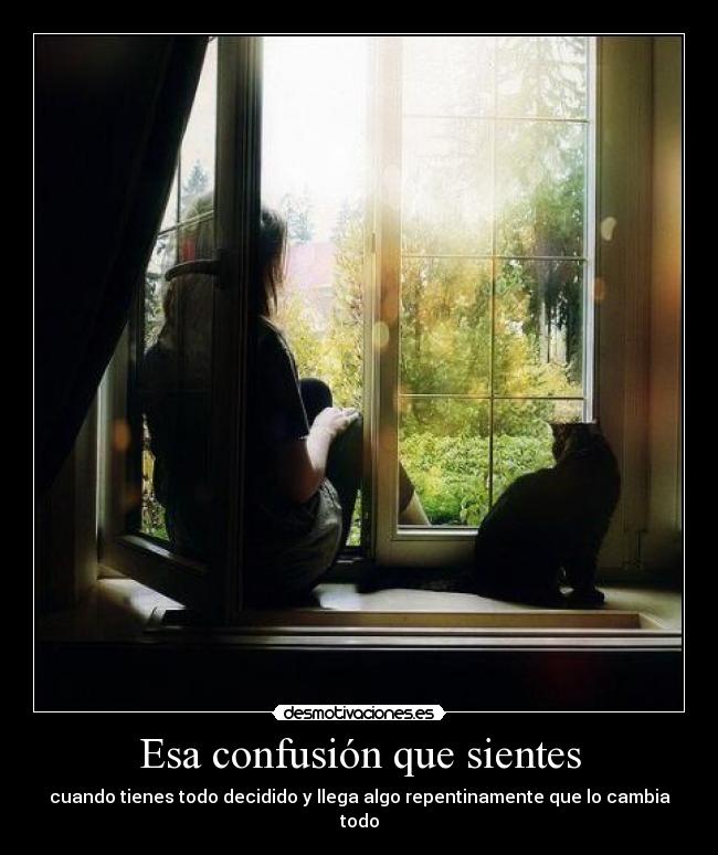 Esa confusión que sientes -