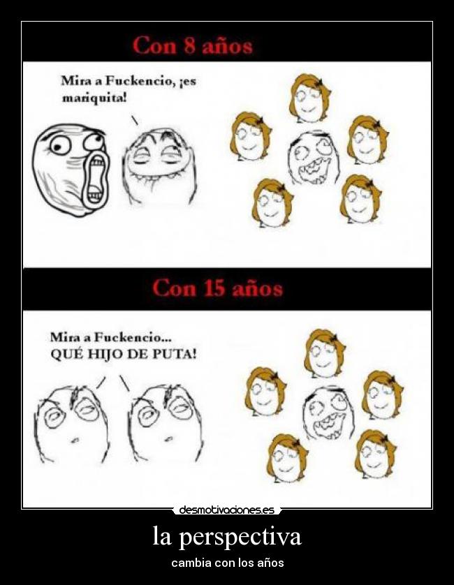 la perspectiva - cambia con los años