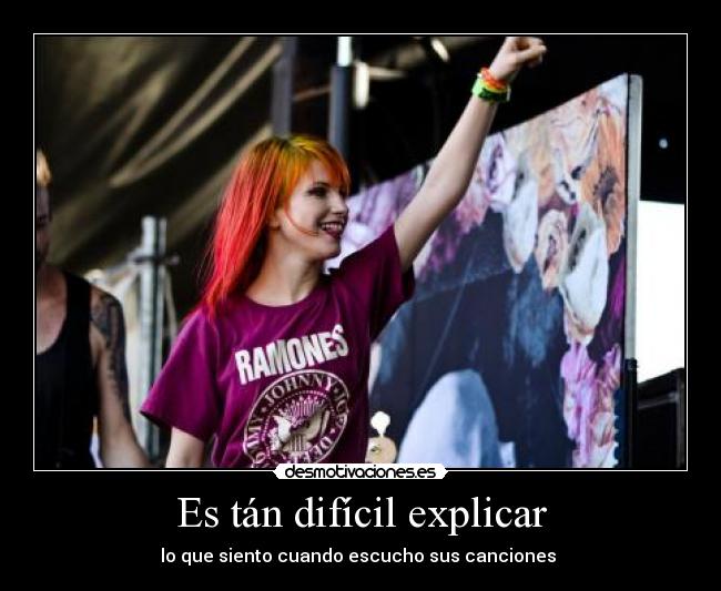 carteles paramore hayley williams musica desmotivaciones