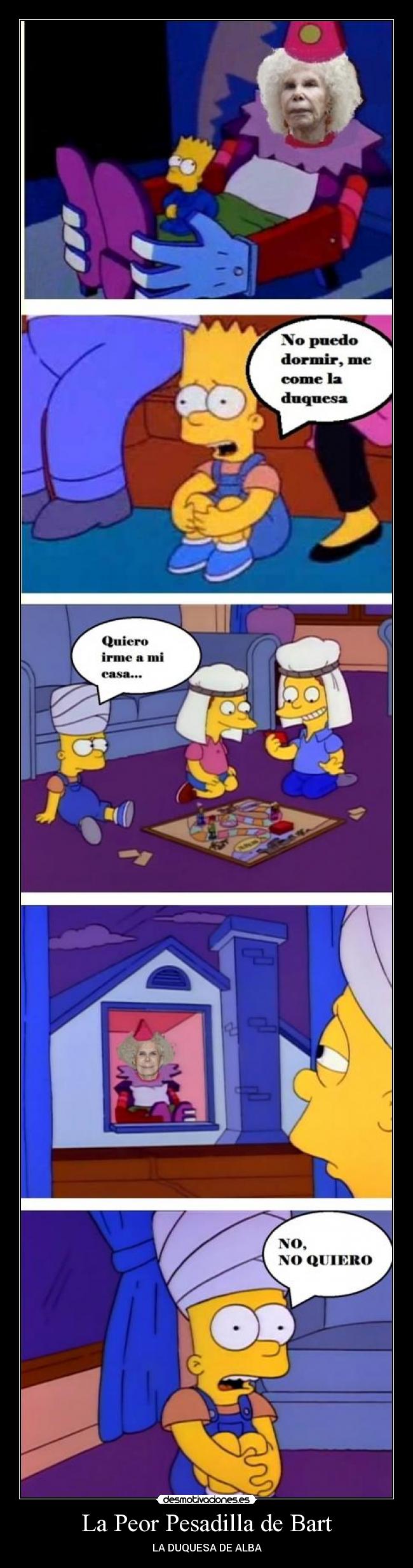 La Peor Pesadilla de Bart - LA DUQUESA DE ALBA