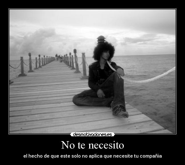 No te necesito -