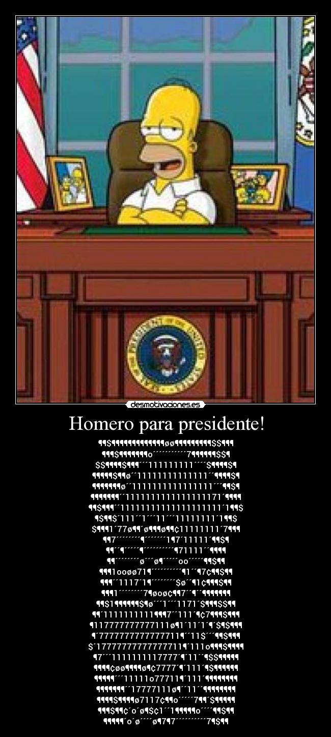 Homero para presidente! -