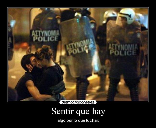 Sentir que hay -