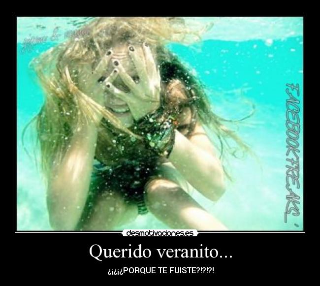 Querido veranito... - ¿¡¿¡¿PORQUE TE FUISTE?!?!?!