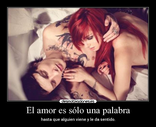 El amor es sólo una palabra -