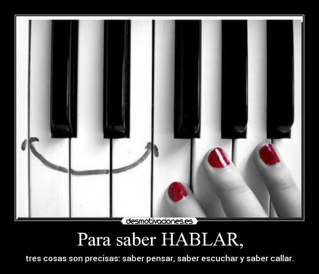 Para saber HABLAR, - 