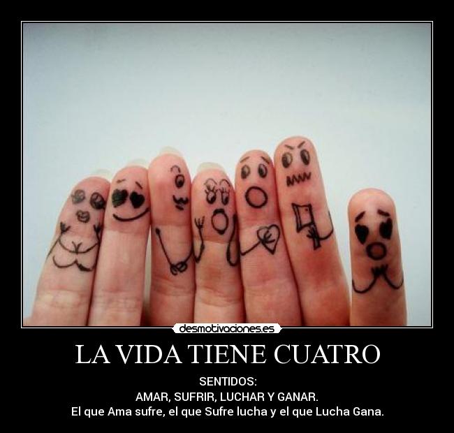LA VIDA TIENE CUATRO -