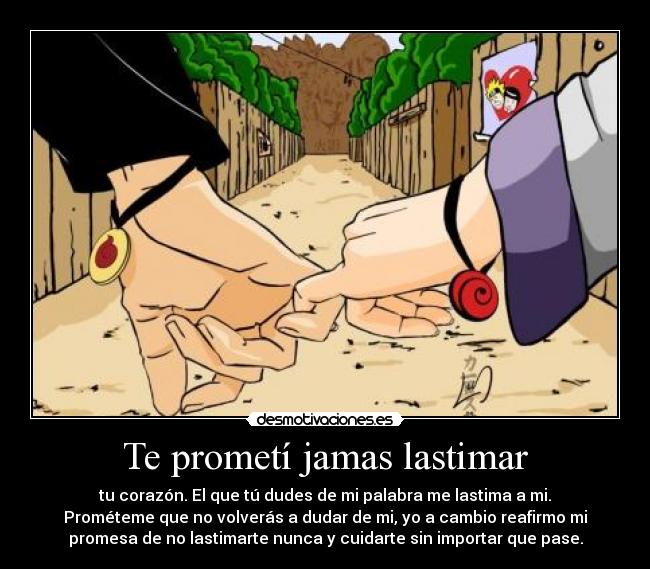 Te prometí jamas lastimar -