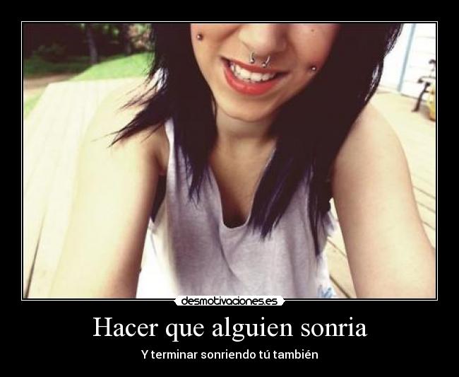 Hacer que alguien sonria -