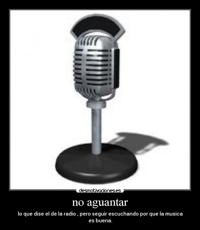no aguantar - 