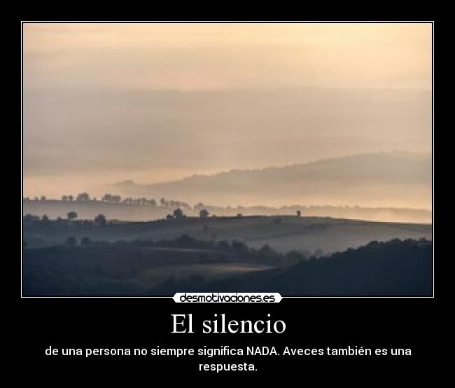 El silencio - 