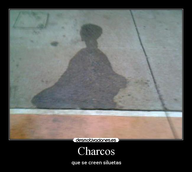 carteles charco hombre meditando desmotivaciones