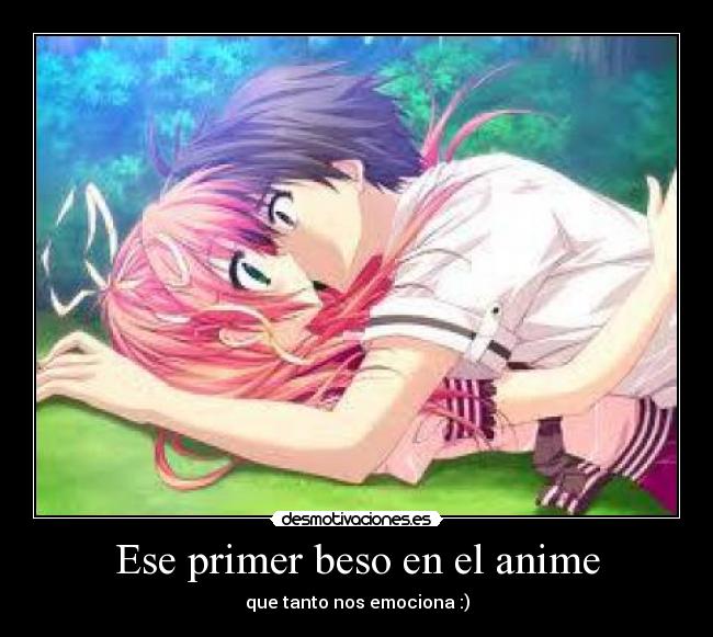 Ese primer beso en el anime -