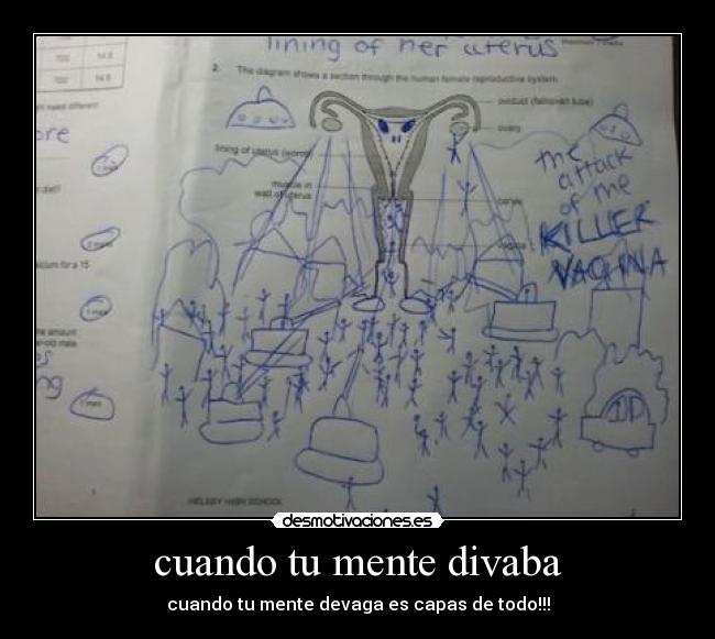 carteles mente vagina extraterrestre risa ataques desmotivaciones
