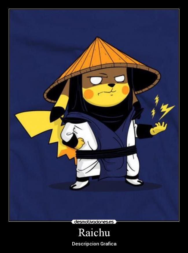 carteles raiden pikachu desmotivaciones