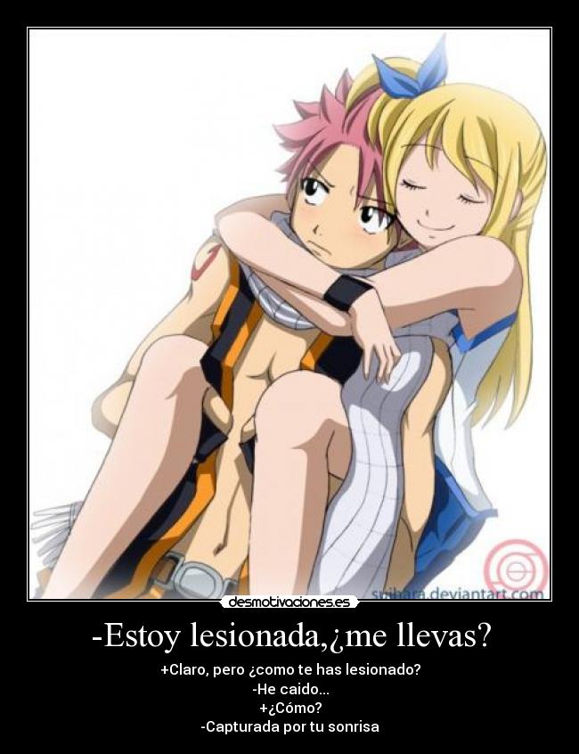 -Estoy lesionada,¿me llevas? -