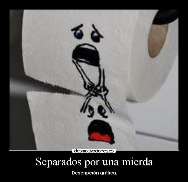 Separados por una mierda - Descripción gráfica.