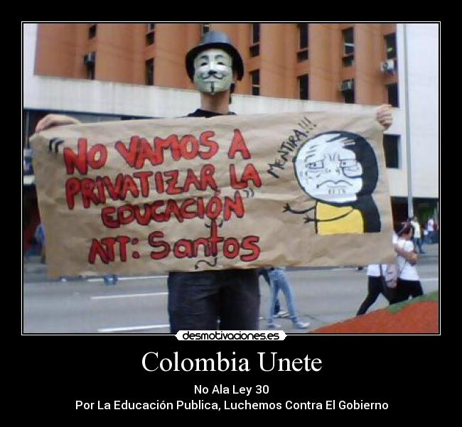 carteles colombia unete ala ley por educacion publica desmotivaciones