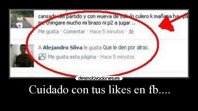 Cuidado con tus likes en fb.... -