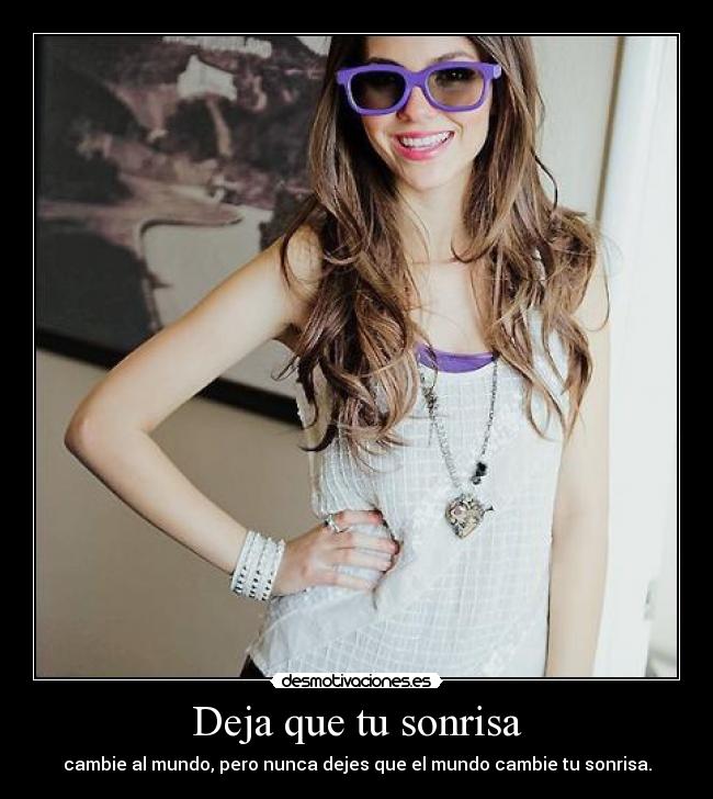 Deja que tu sonrisa -