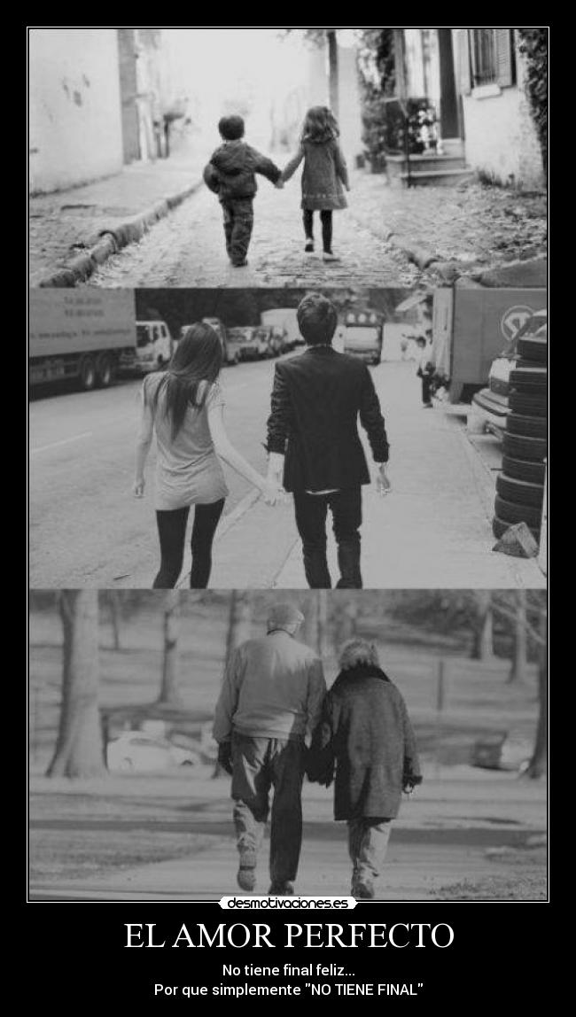 EL AMOR PERFECTO - No tiene final feliz...
Por que simplemente NO TIENE FINAL