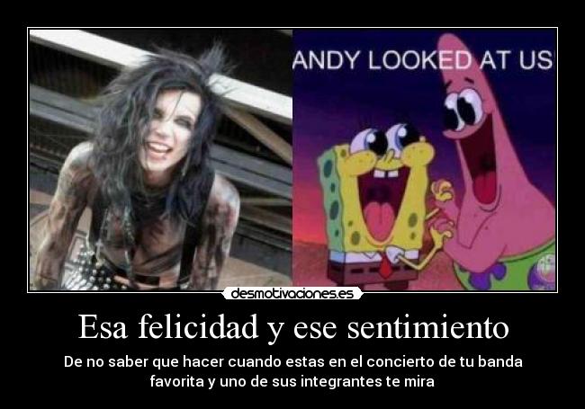 carteles felicidad andy biersack bob esponja patricio estrella desmotivaciones