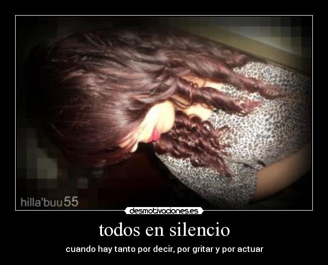 carteles silencio desmotivaciones