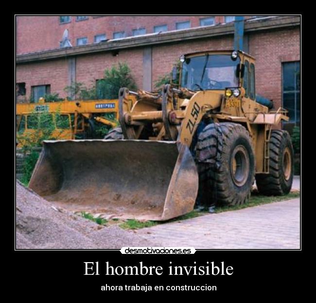 carteles hombre invisible desmotivaciones