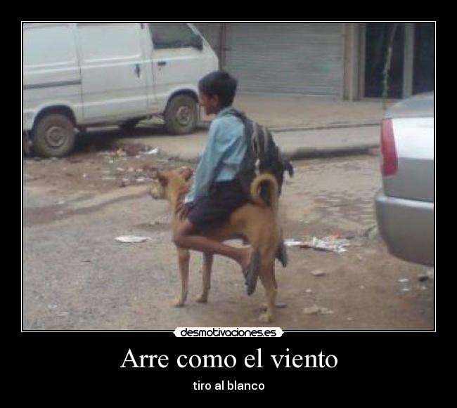 Arre como el viento - tiro al blanco