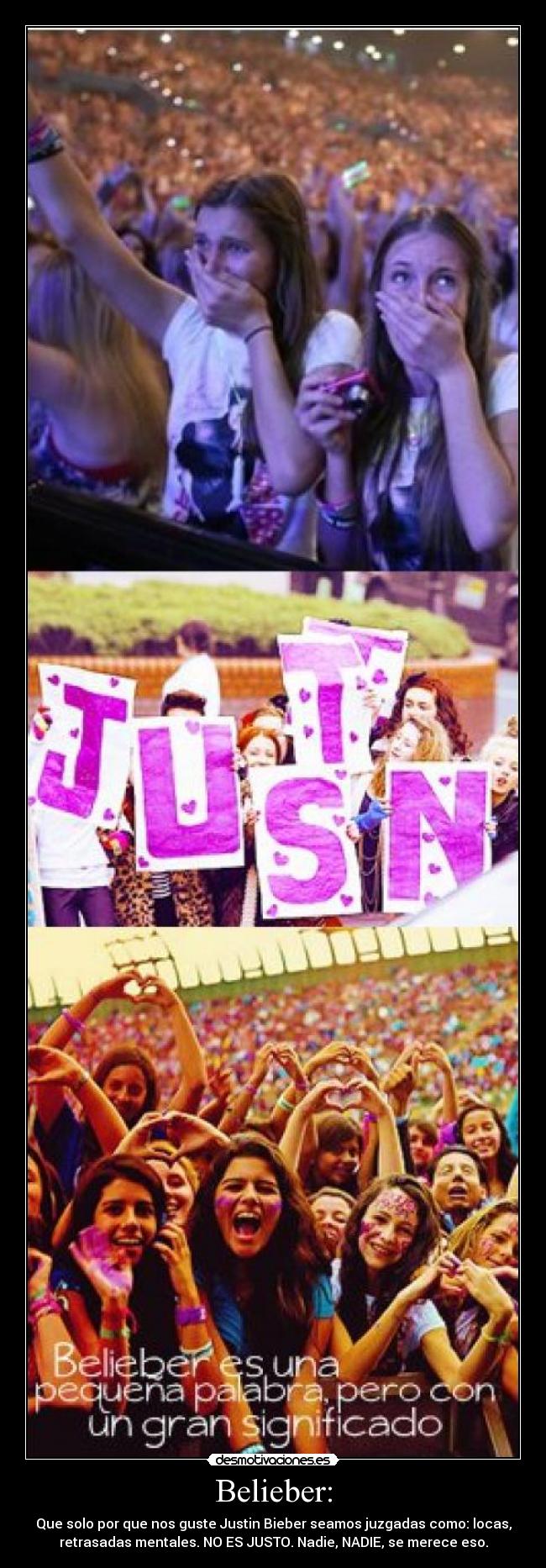 carteles belieber desmotivaciones